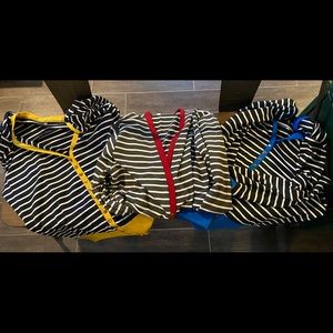Set of 3 striped cardigans.